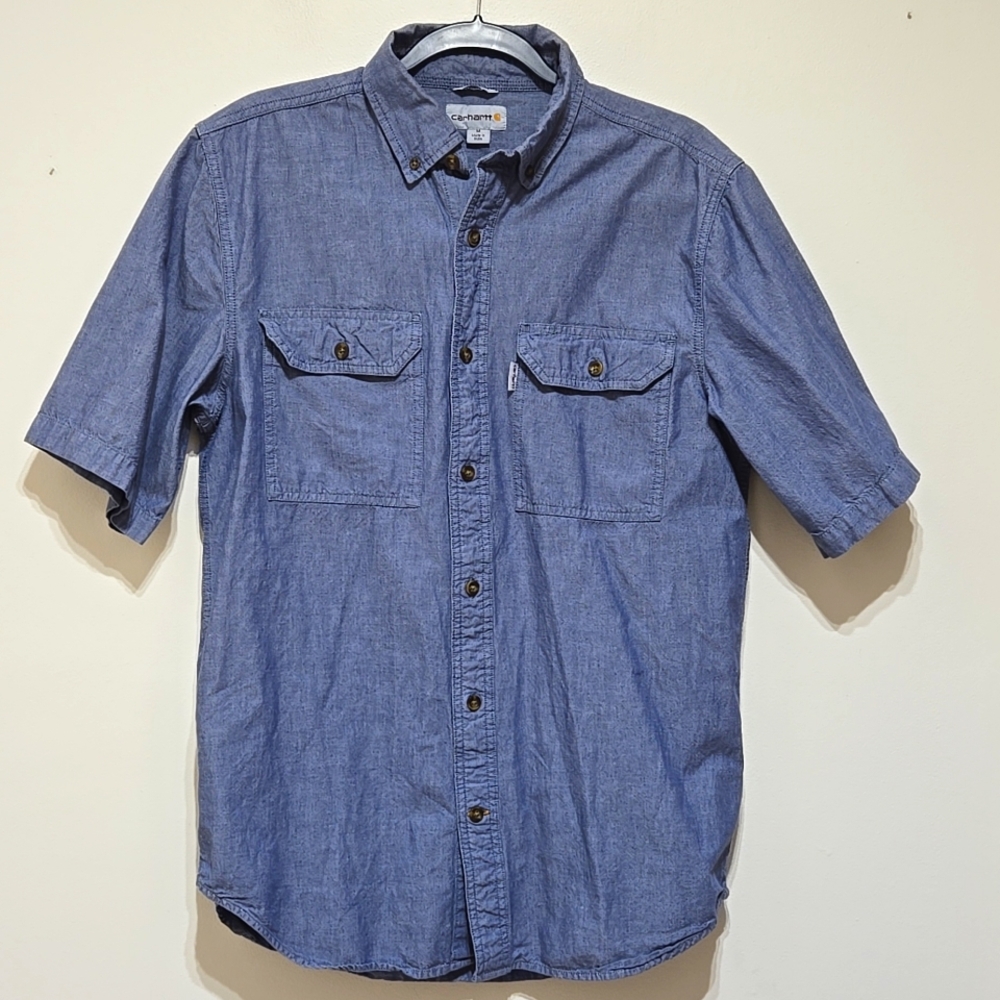 Carhartt Men's Relaxed Fit Button Down Short Sleeve Shirt